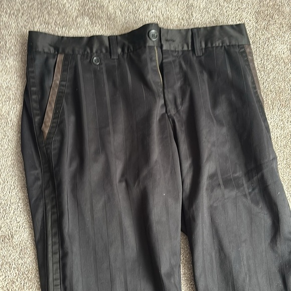 Just Cavalli Textured Striped loose fit dress pants Sz 54 - Picture 5 of 16